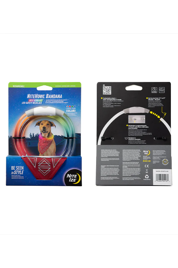 Nite Ize NiteHowl Bandana Rechargeable LED Safety Necklace - Image 6