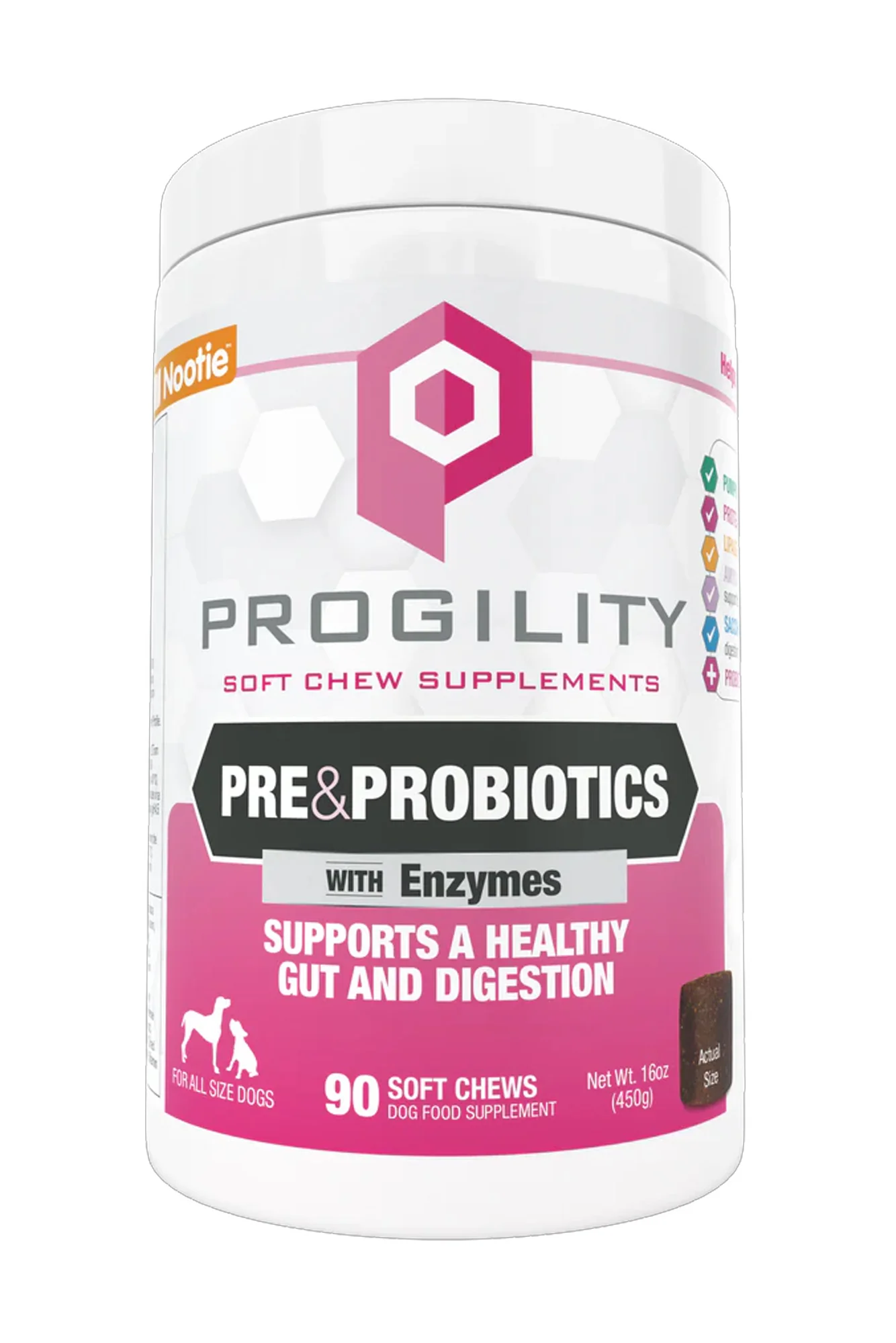 Nootie Progility Pre and Probiotic Soft Chews Dog Supplement