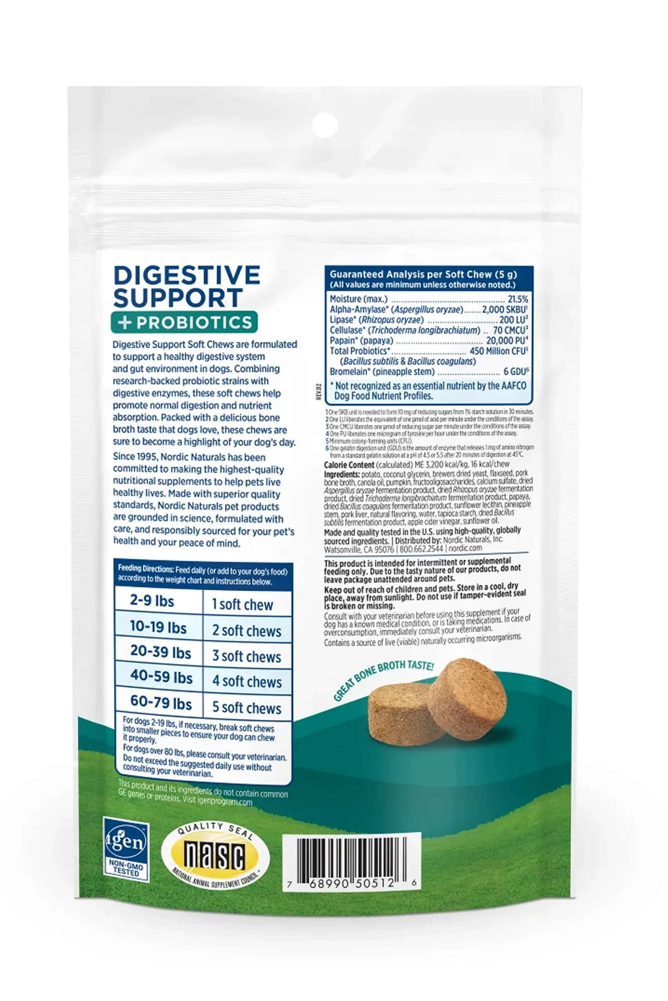 Nordic Naturals Digestive Support + Probiotics Soft Chews - Image 2
