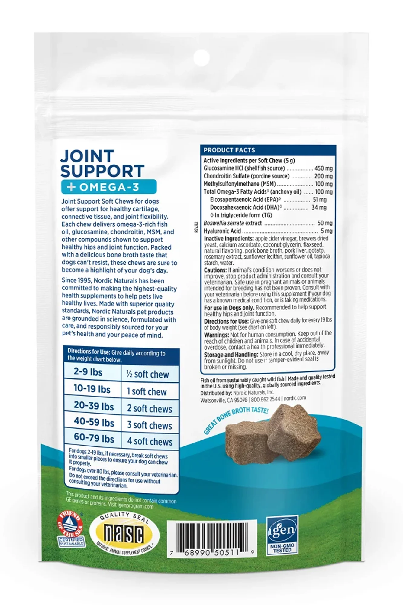Nordic Naturals Joint Support + Omega-3 Soft Chews - Image 2