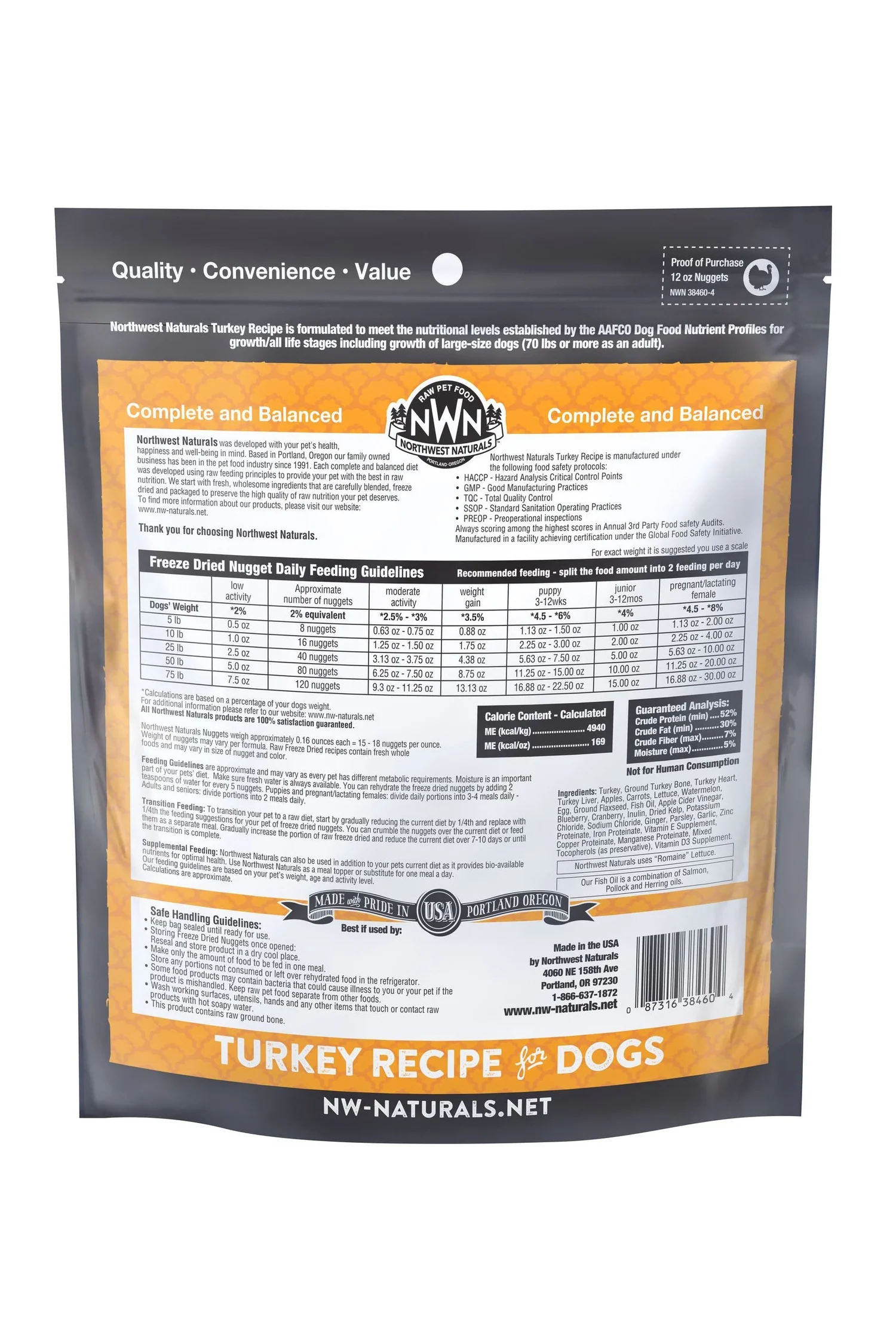 Northwest Naturals Turkey Nuggets Freeze-Dried Dog Food - Image 2