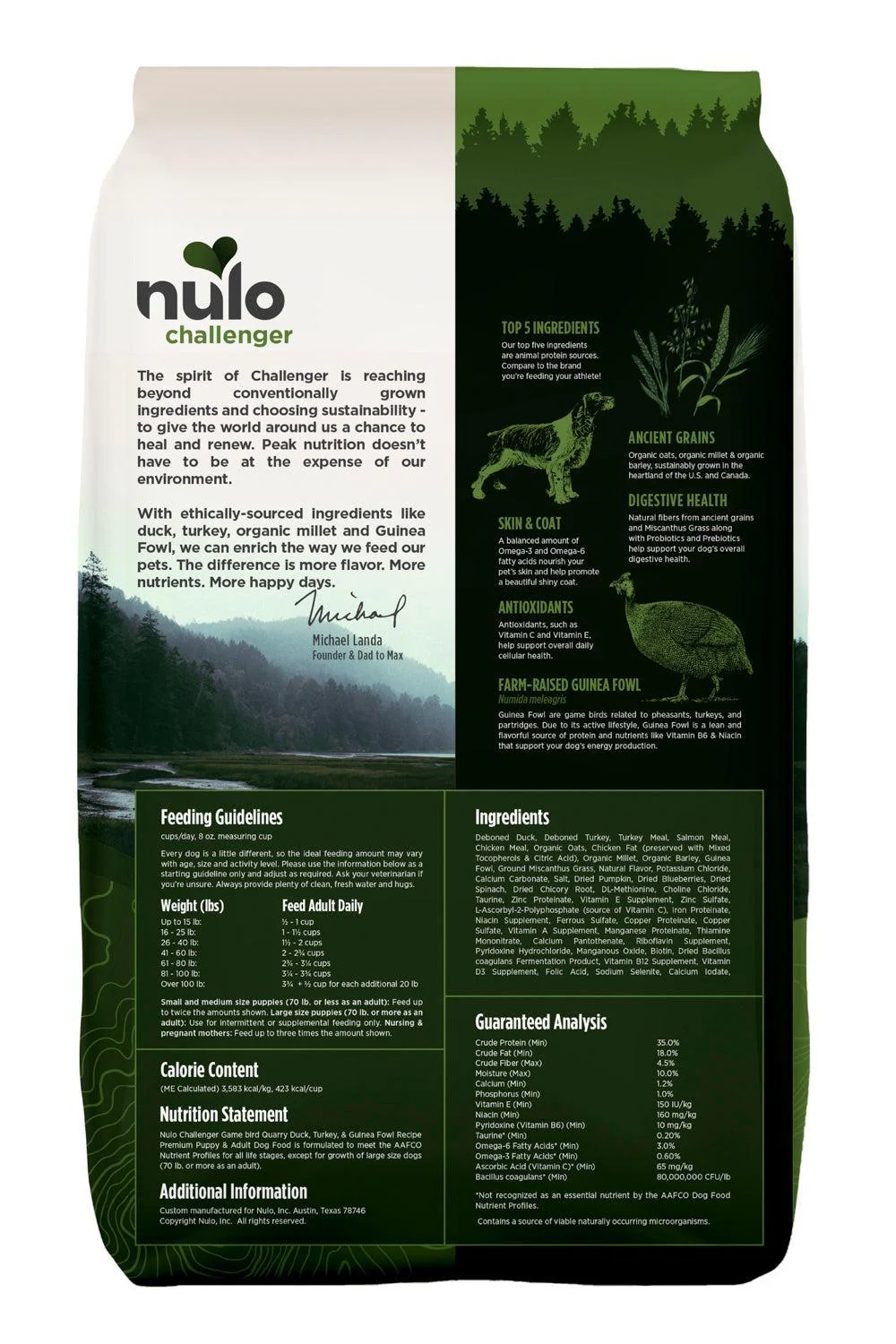 Nulo Challenger Game Bird Quarry Puppy and Adult Dry Dog Food - Image 2