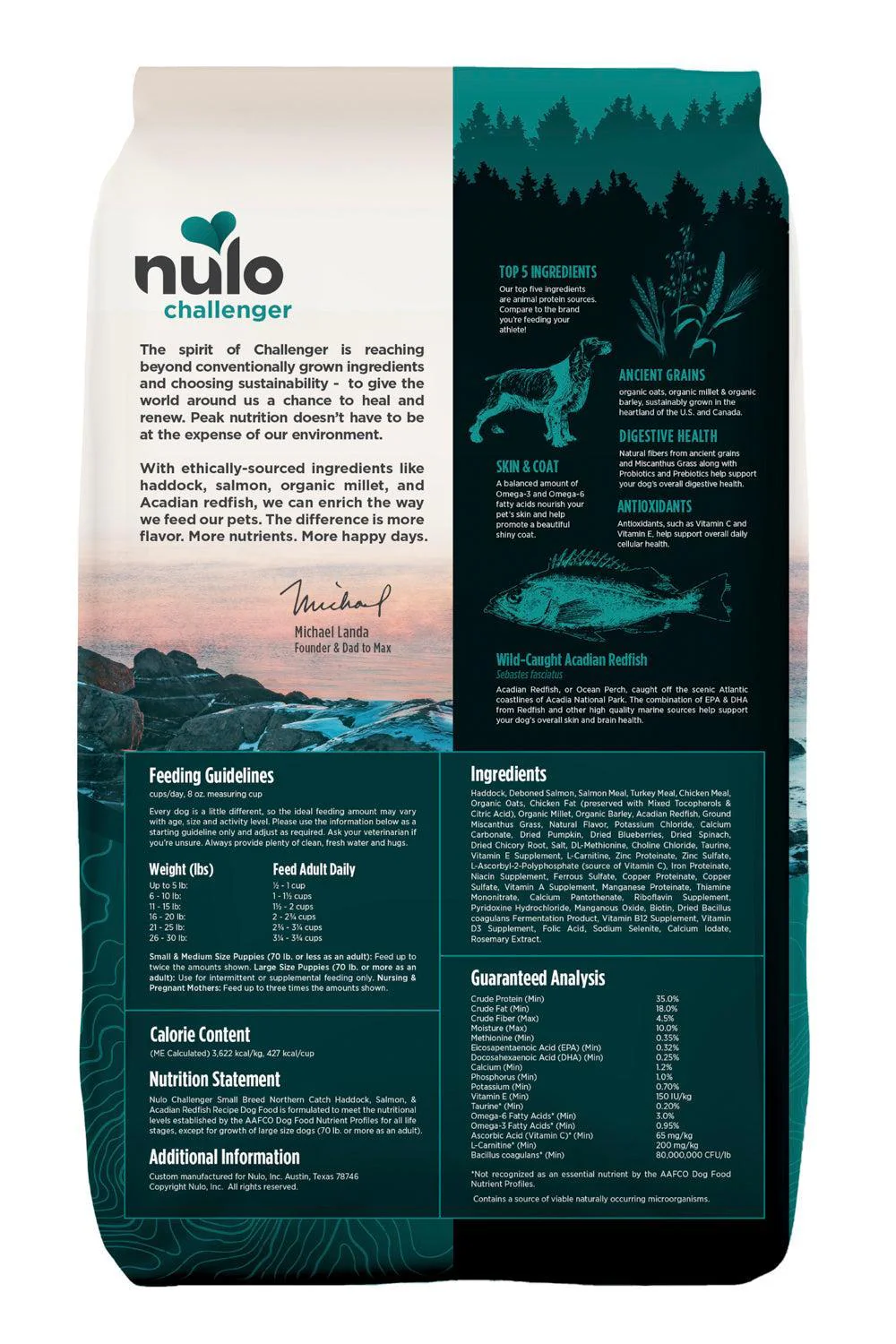 Nulo Challenger Northern Catch Small Breed Dry Dog Food - Image 2