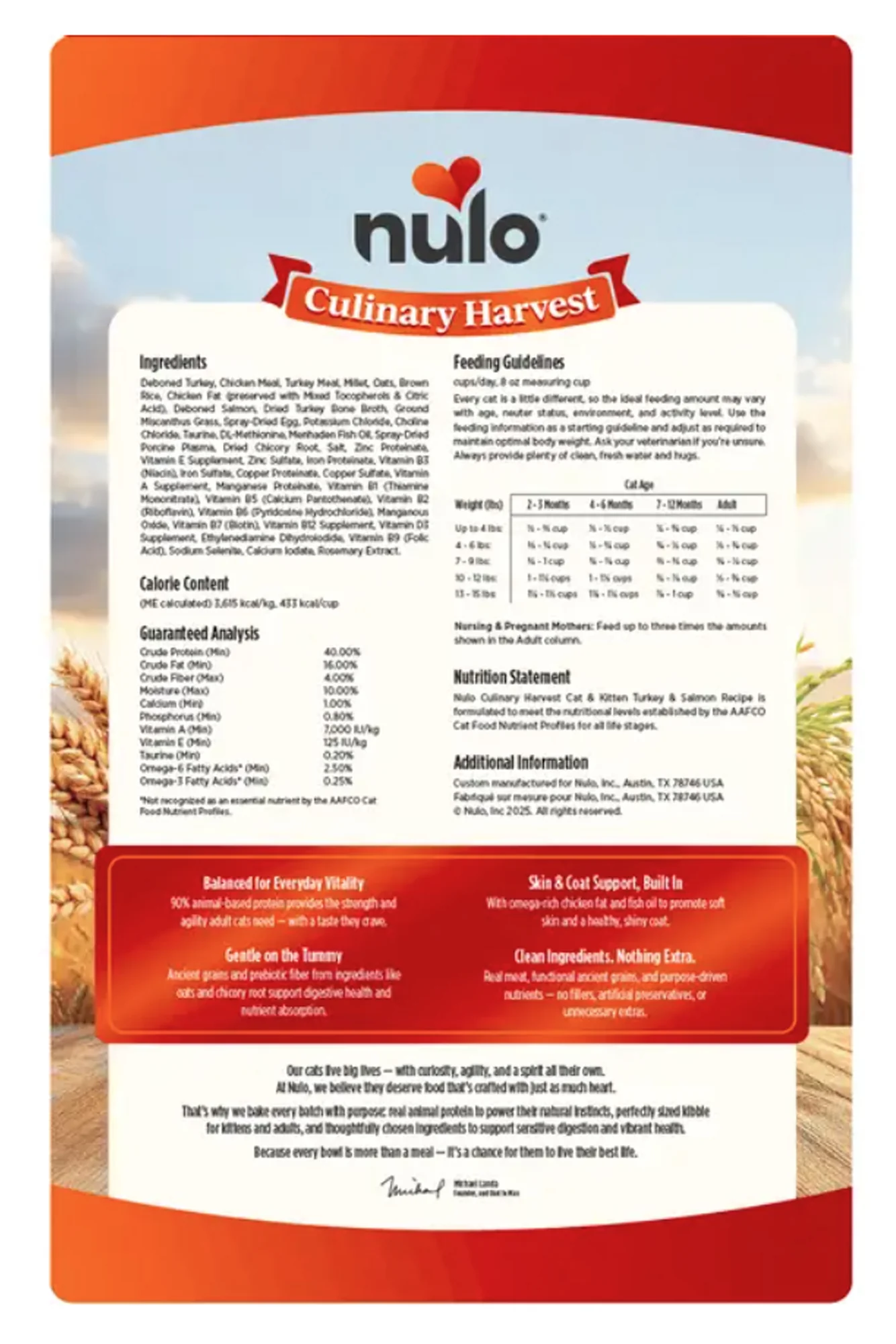 Nulo Culinary Harvest Turkey and Herring Baked Dry Dog Food - Image 2