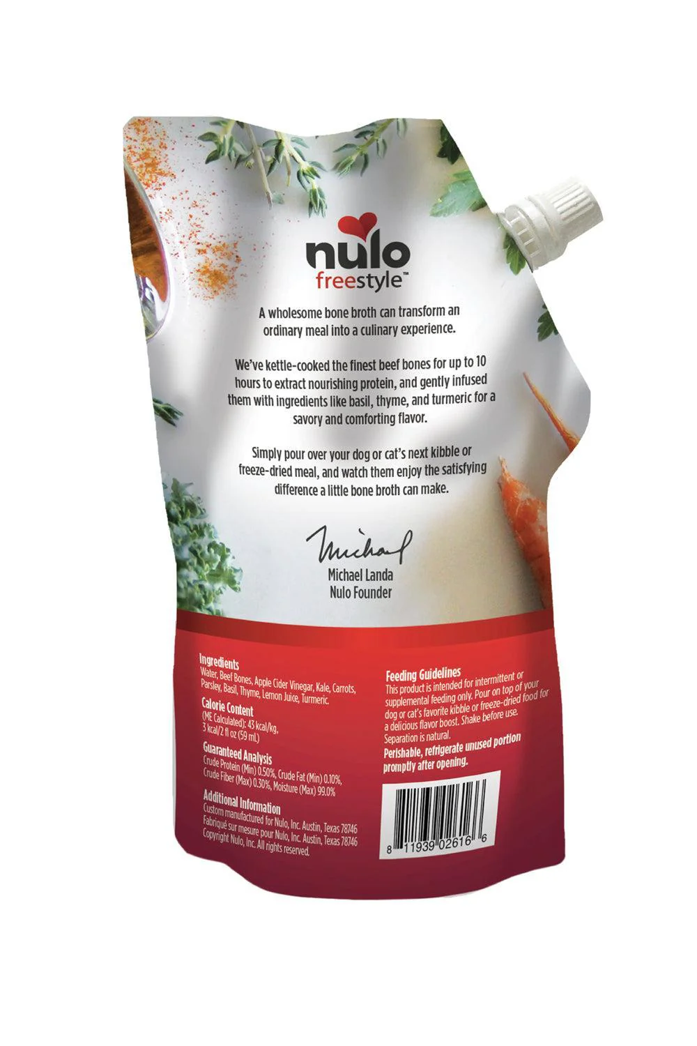 Nulo Freestyle Beef Bone Broth Topper for Pets - Image 2