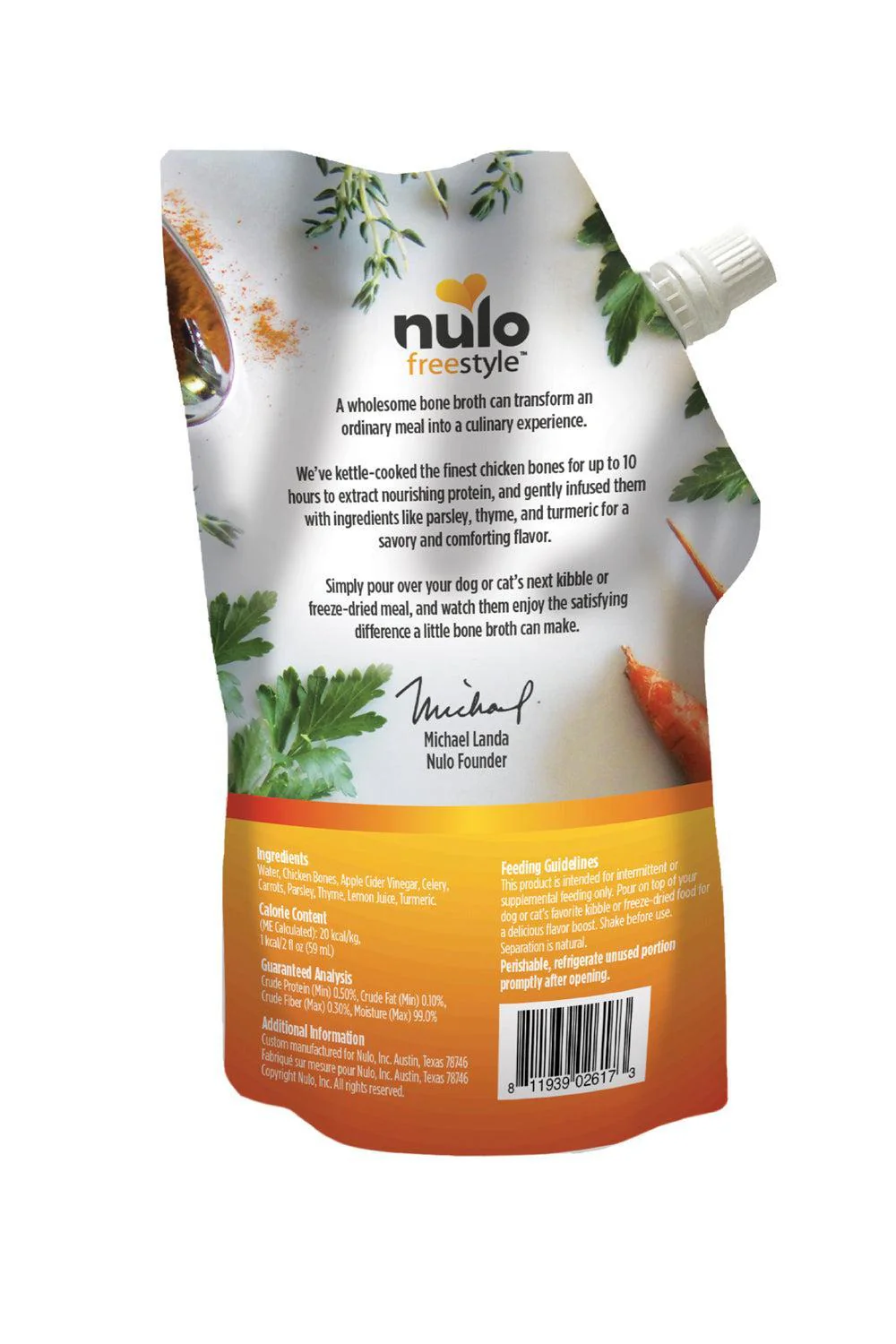 Nulo Freestyle Chicken Bone Broth Topper for Pets - Image 2
