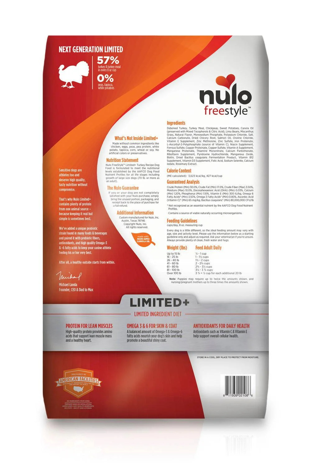 Nulo Freestyle Limited+ Turkey Puppy and Adult Dry Dog Food - Image 2