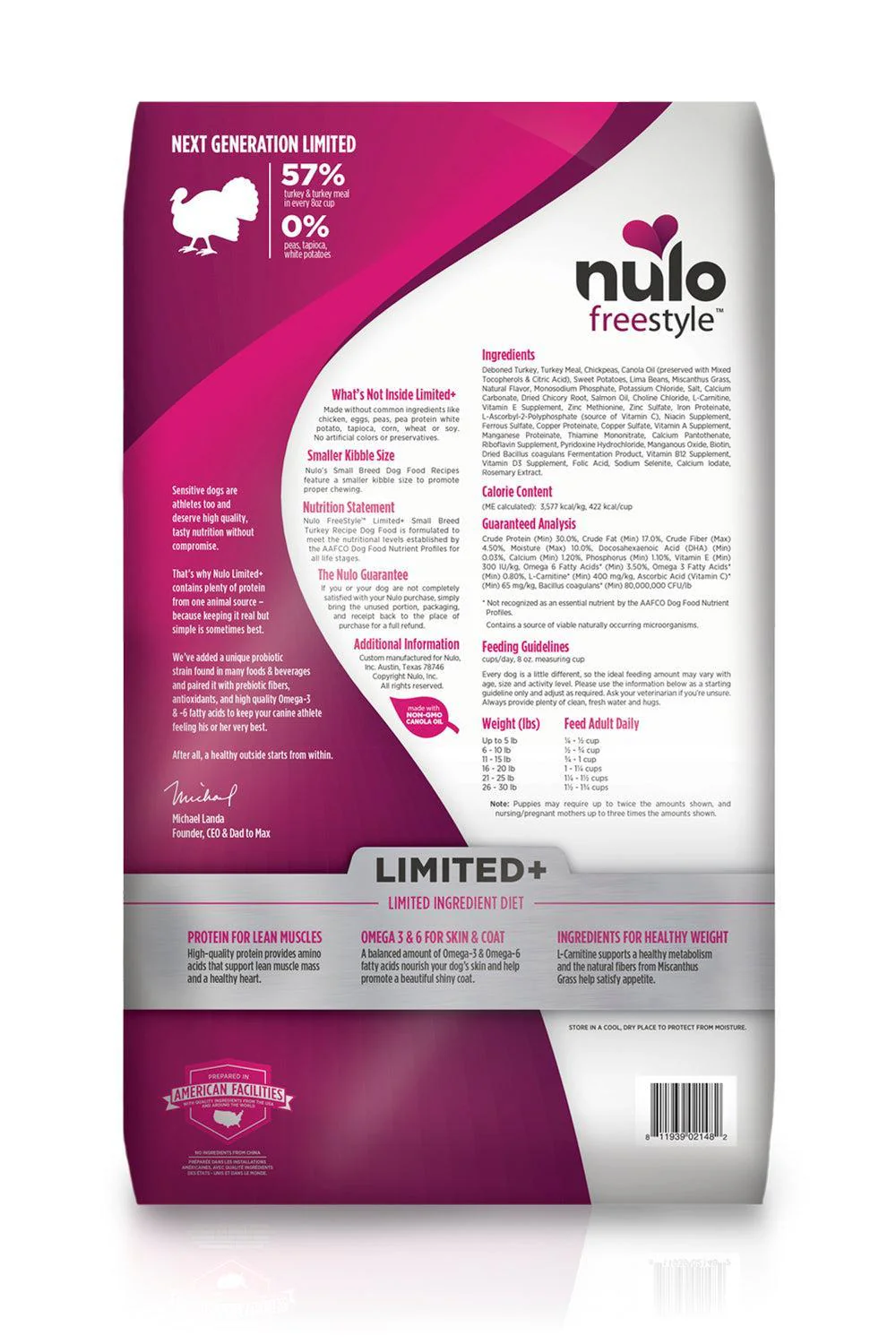 Nulo Freestyle Limited+ Small Breed Turkey Dry Dog Food - Image 4
