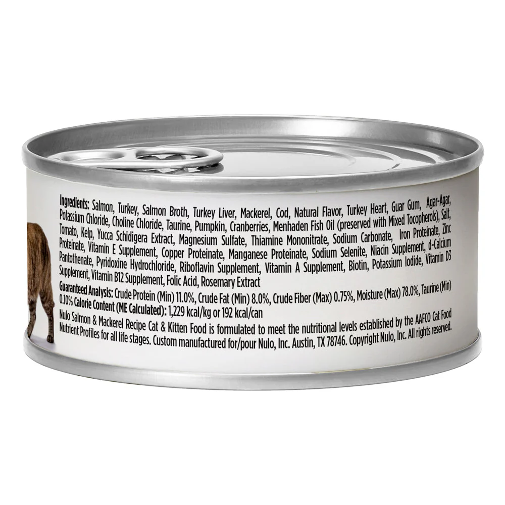 Nulo Freestyle Salmon & Mackerel Pate Wet Cat Food, 5.5 oz - Image 2