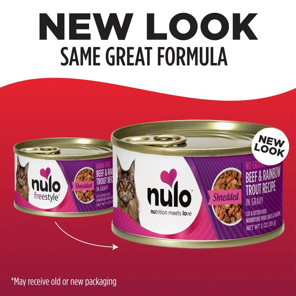Nulo Shredded Beef and Rainbow Trout in Gravy Wet Cat Food - Image 8