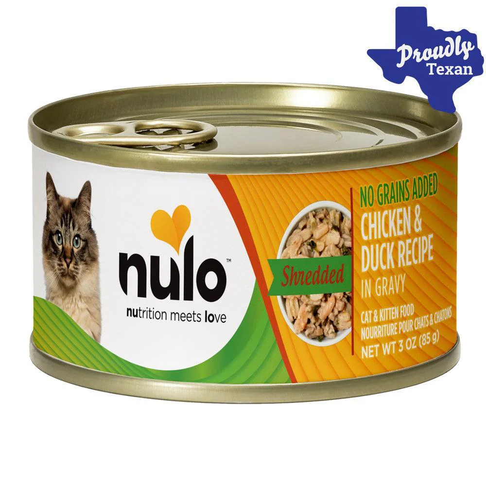 Nulo Shredded Chicken and Duck in Gravy Wet Cat Food