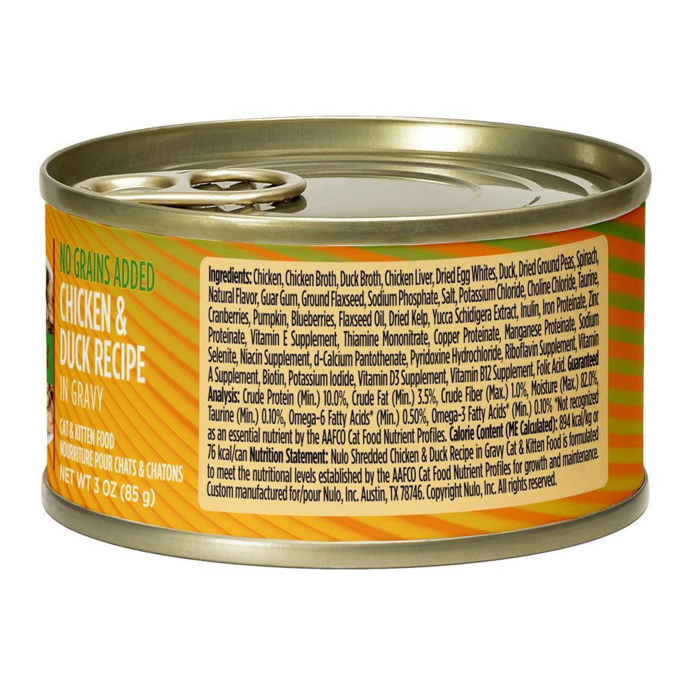 Nulo Shredded Chicken and Duck in Gravy Wet Cat Food - Image 2