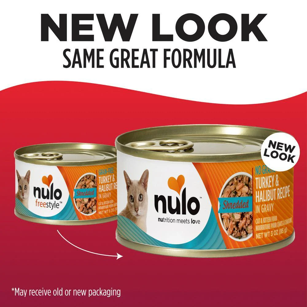 Nulo Shredded Turkey and Halibut in Gravy Wet Cat Food - Image 8