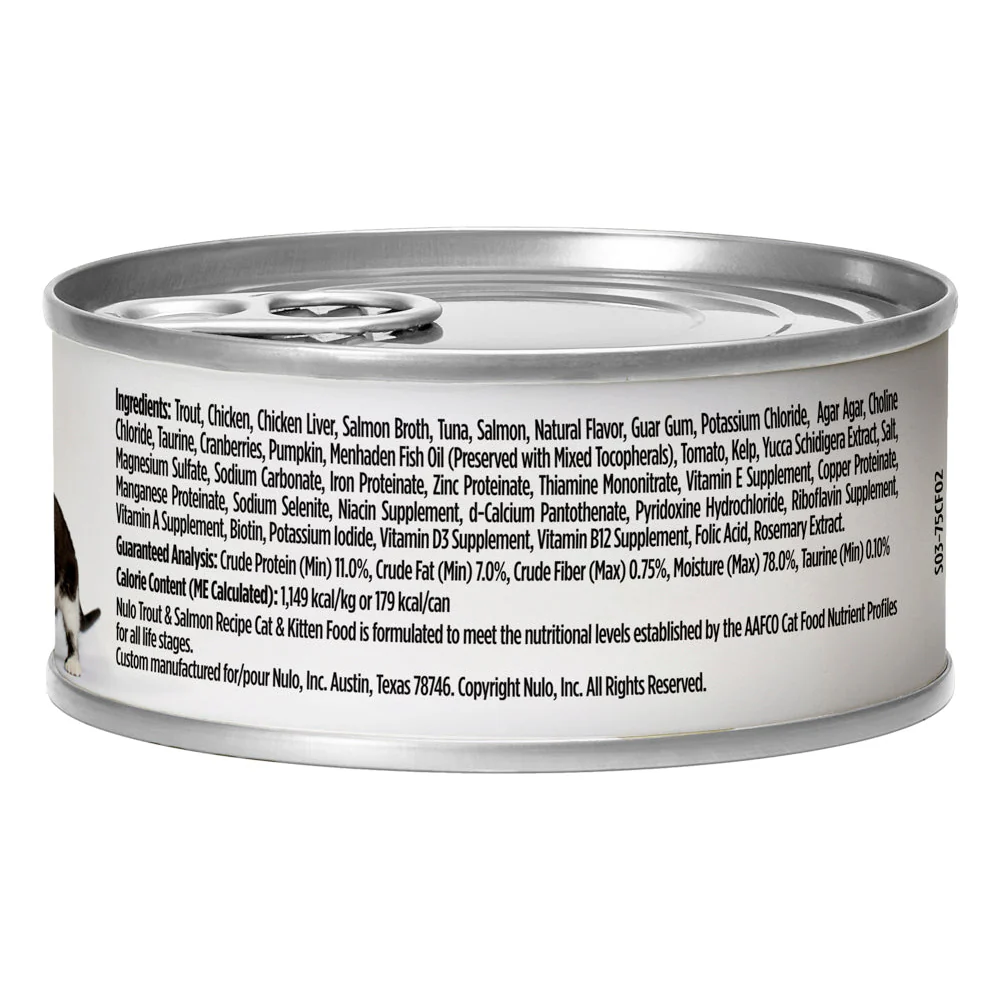 Nulo Freestyle Trout and Salmon Pate Wet Cat Food - Image 2