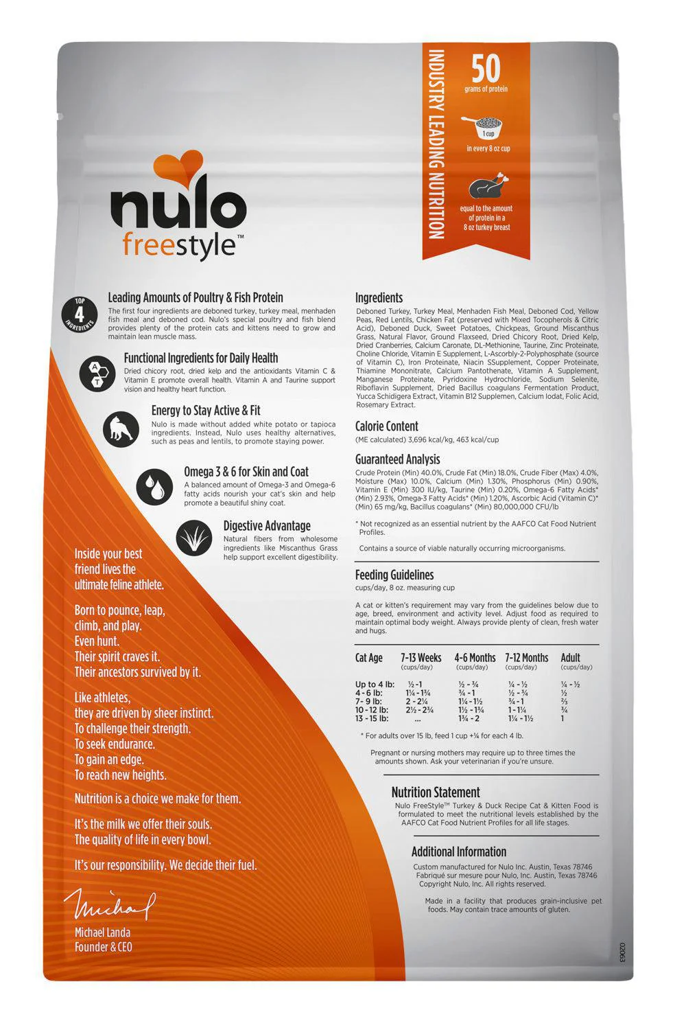 Nulo Freestyle Turkey and Duck Cat and Kitten Dry Food - Image 2