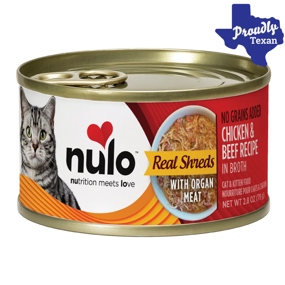 Nulo Shredded Chicken, Beef, and Organ Meats Wet Cat and Kitten Food