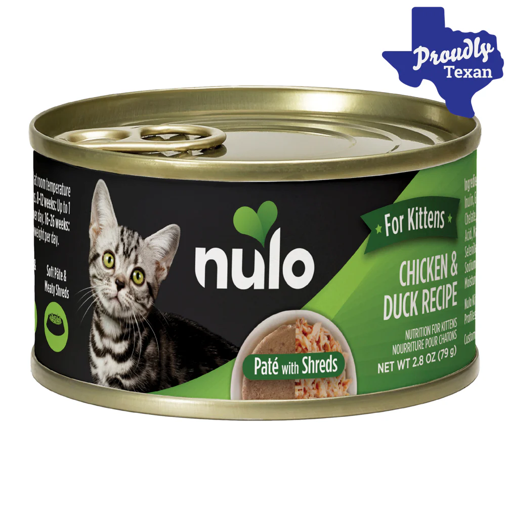 Nulo Chicken and Duck Pate with Shreds Wet Kitten Food