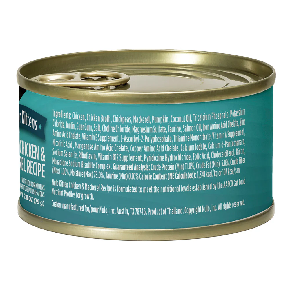 Nulo Chicken and Mackerel Pate with Shreds Wet Kitten Food - Image 2