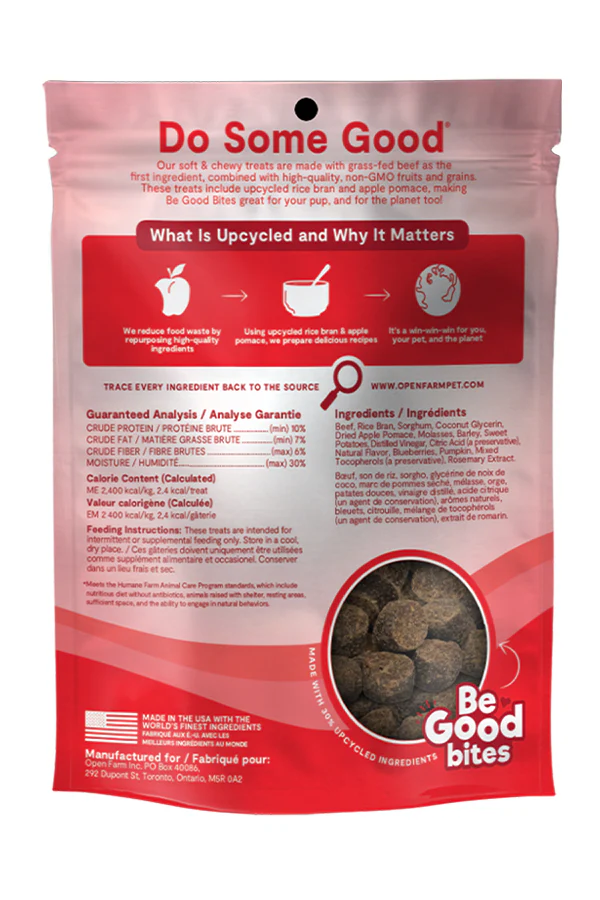Open Farm Grass-Fed Beef Be Good Bites Soft and Chewy Dog Treats - Image 3