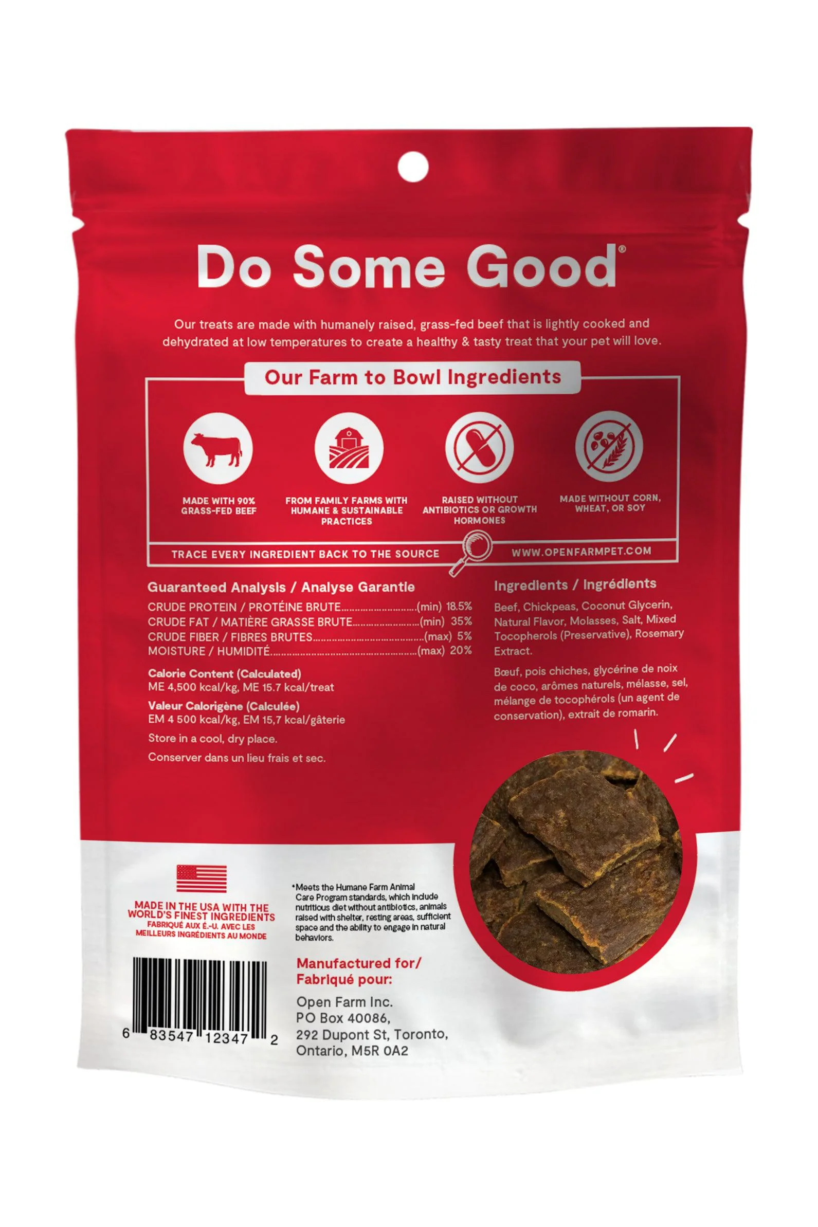 Open Farm Dehydrated Beef Dog Treats - Image 2
