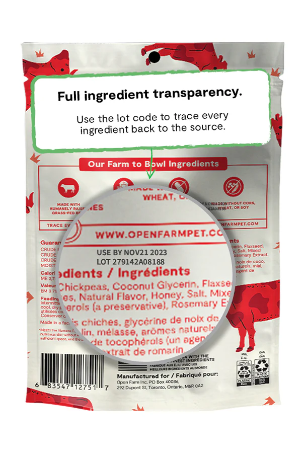 Open Farm Grass-Fed Beef Jerky Strips Dog Treats - Image 4