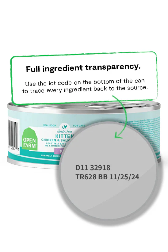 Open Farm Chicken and Salmon Pate Wet Kitten Food - Image 3