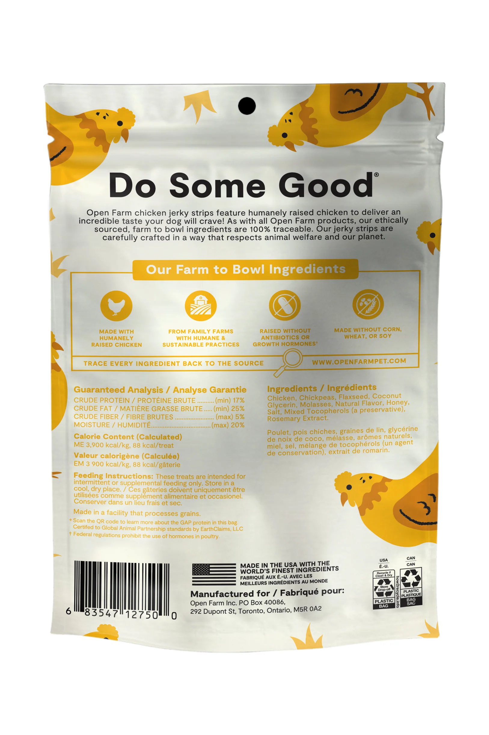 Open Farm Chicken Jerky Strips Dog Treats - Image 3