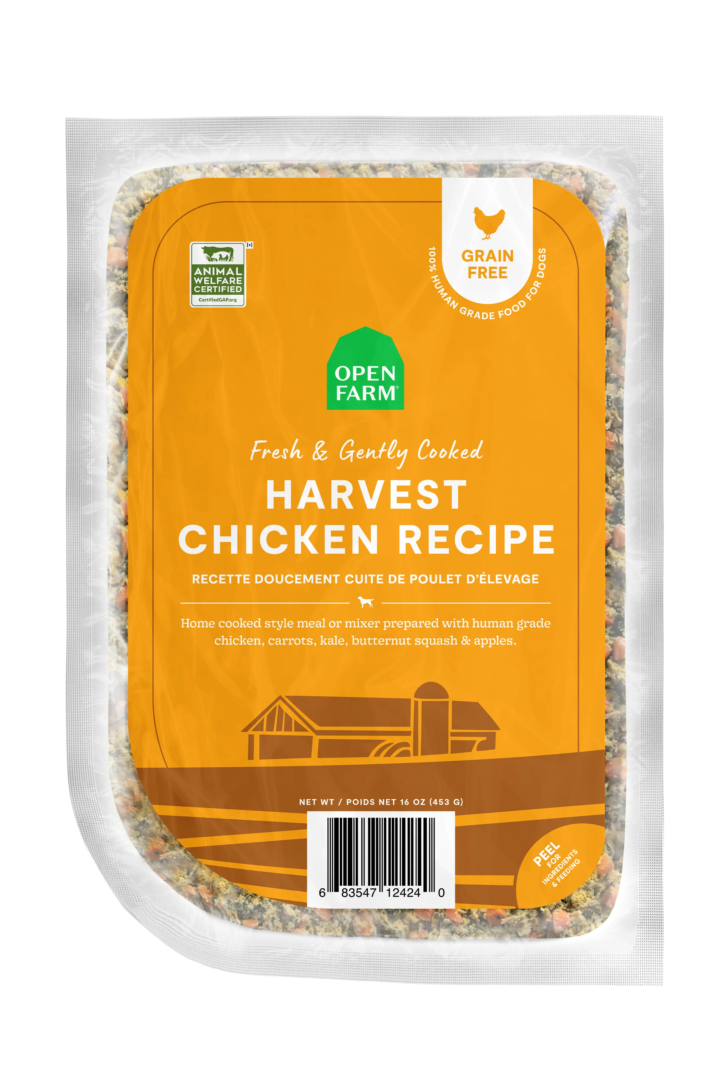 Open Farm Gently Cooked Harvest Chicken Fresh Dog Food