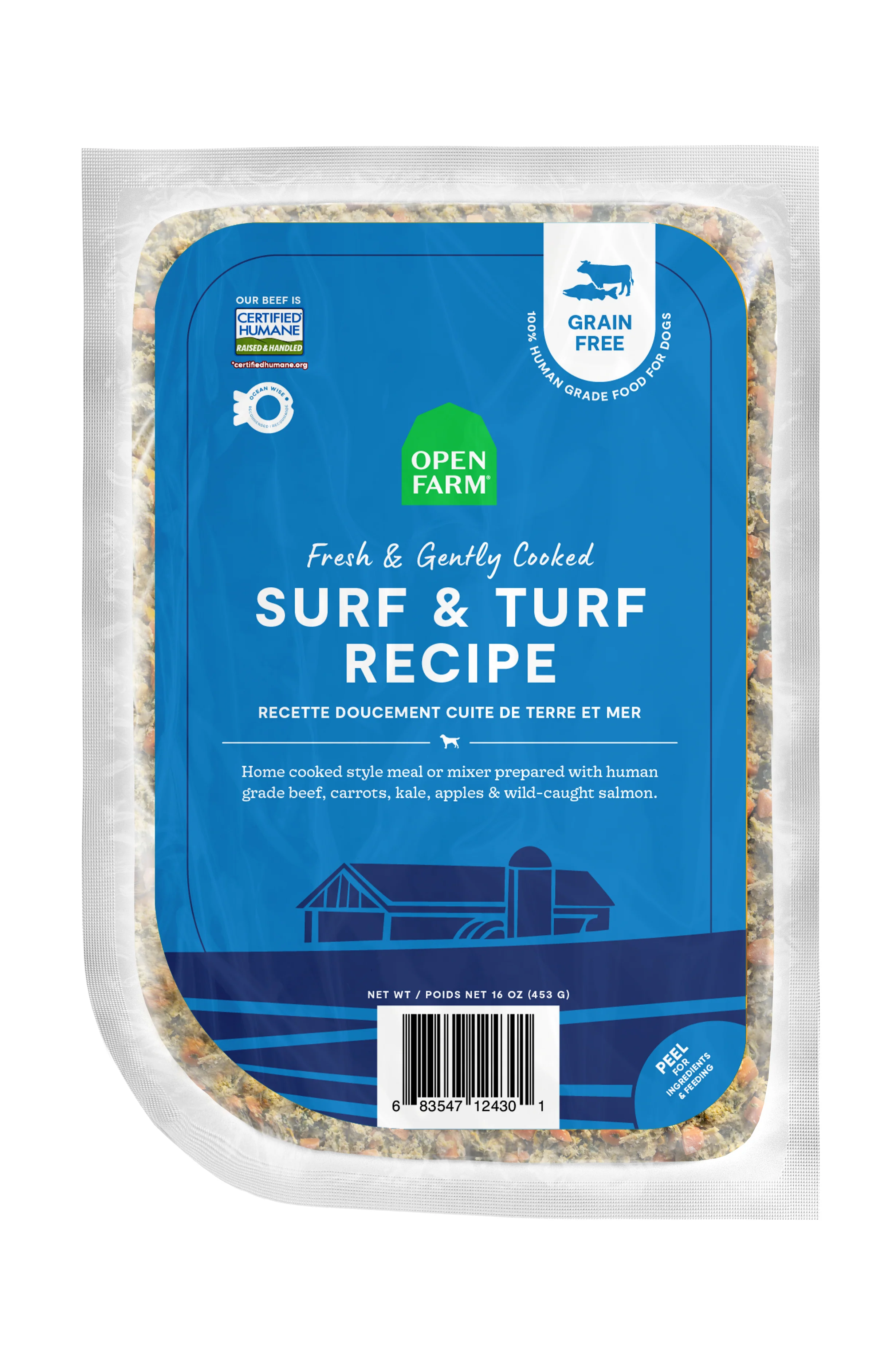 Open Farm Gently Cooked Surf and Turf Fresh Dog Food