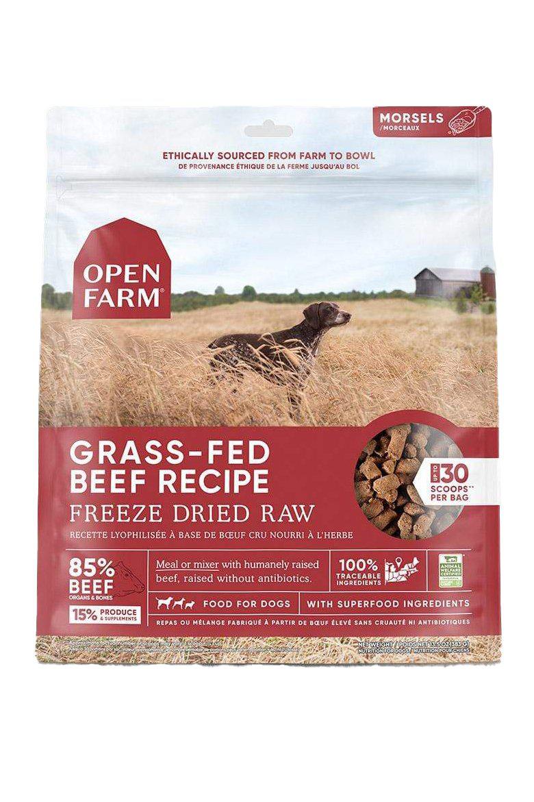 Open Farm Grass-Fed Beef Freeze-Dried Morsels Dog Food