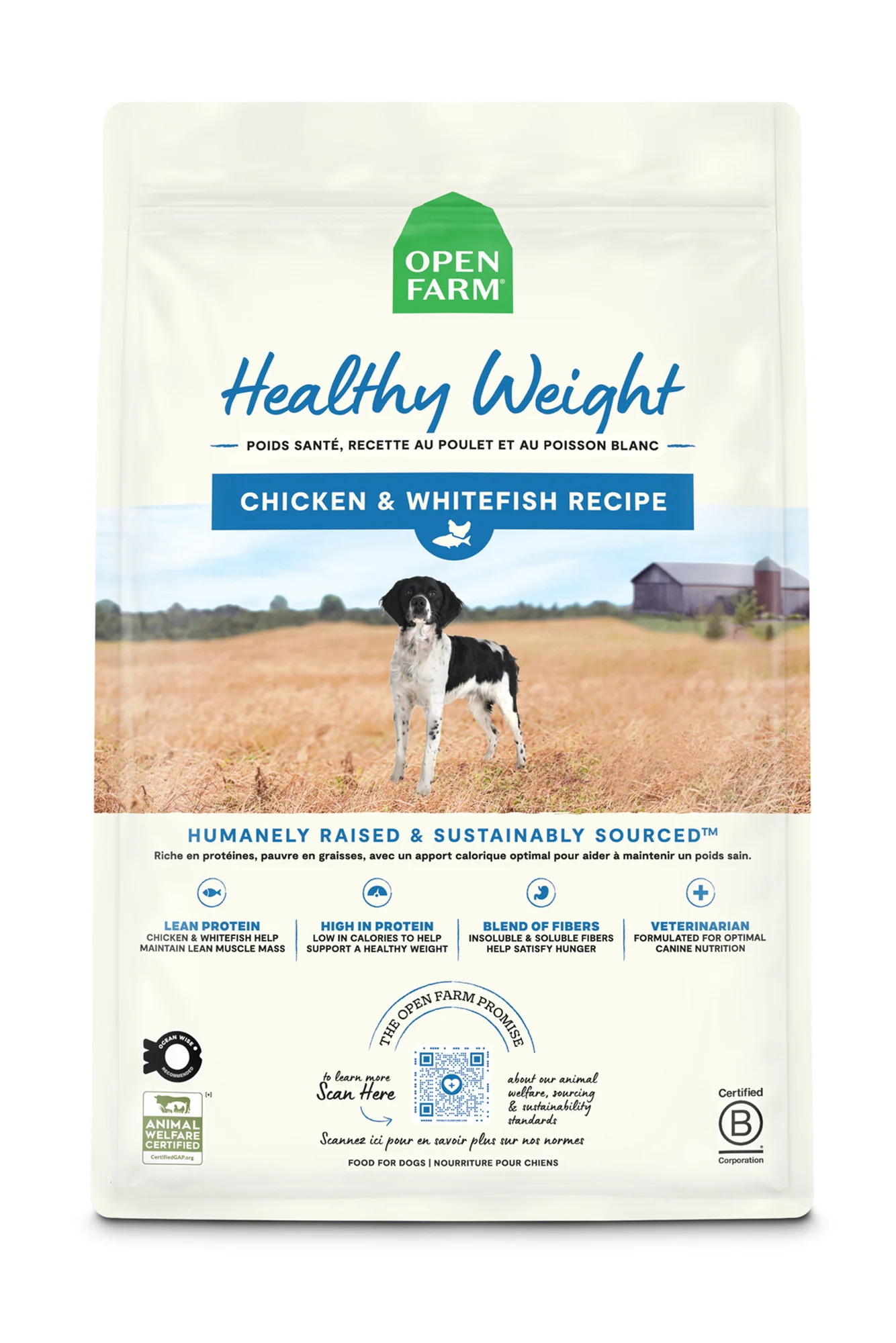 Open Farm Healthy Weight Chicken and Whitefish Dry Dog Food