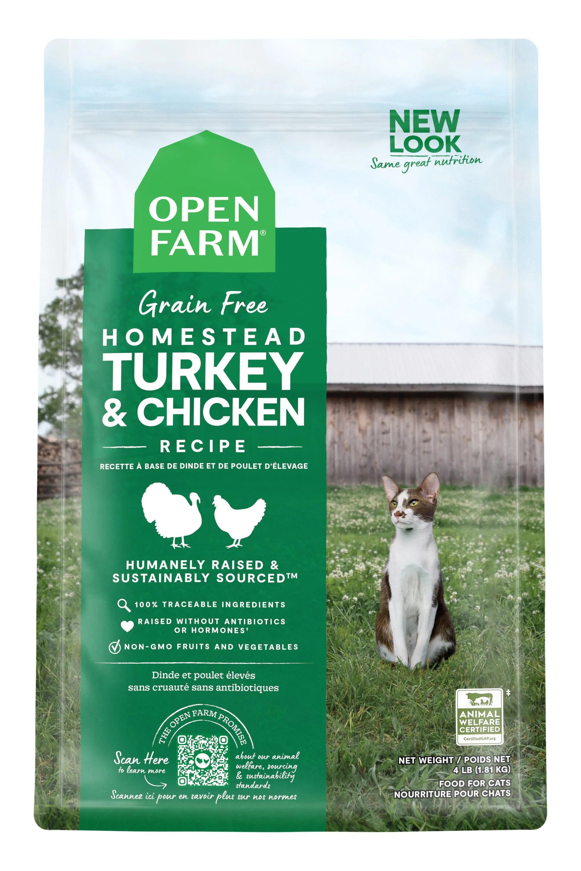 Open Farm Homestead Turkey and Chicken Dry Cat Food