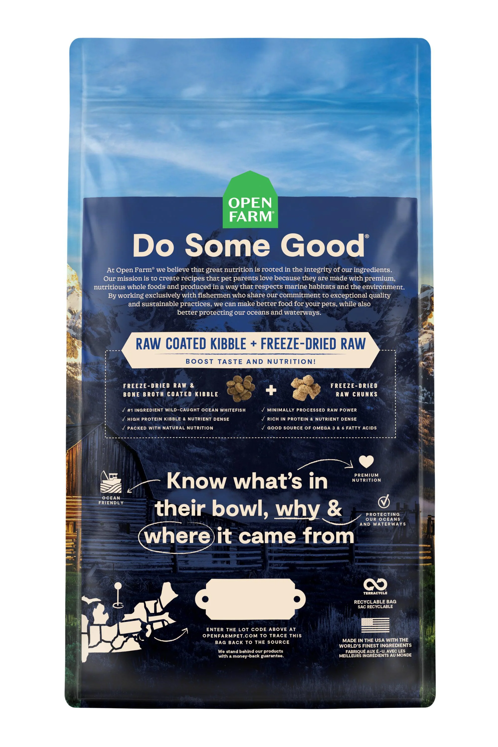 Open Farm Raw Mix Wild Ocean Dry Cat Food - Image 2