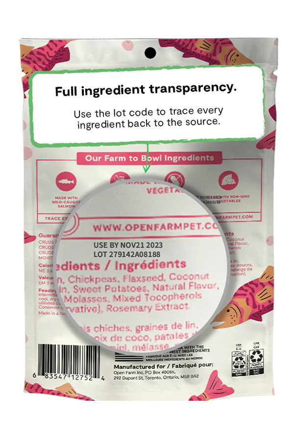 Open Farm Wild-Caught Salmon Jerky Strips Dog Treats - Image 4