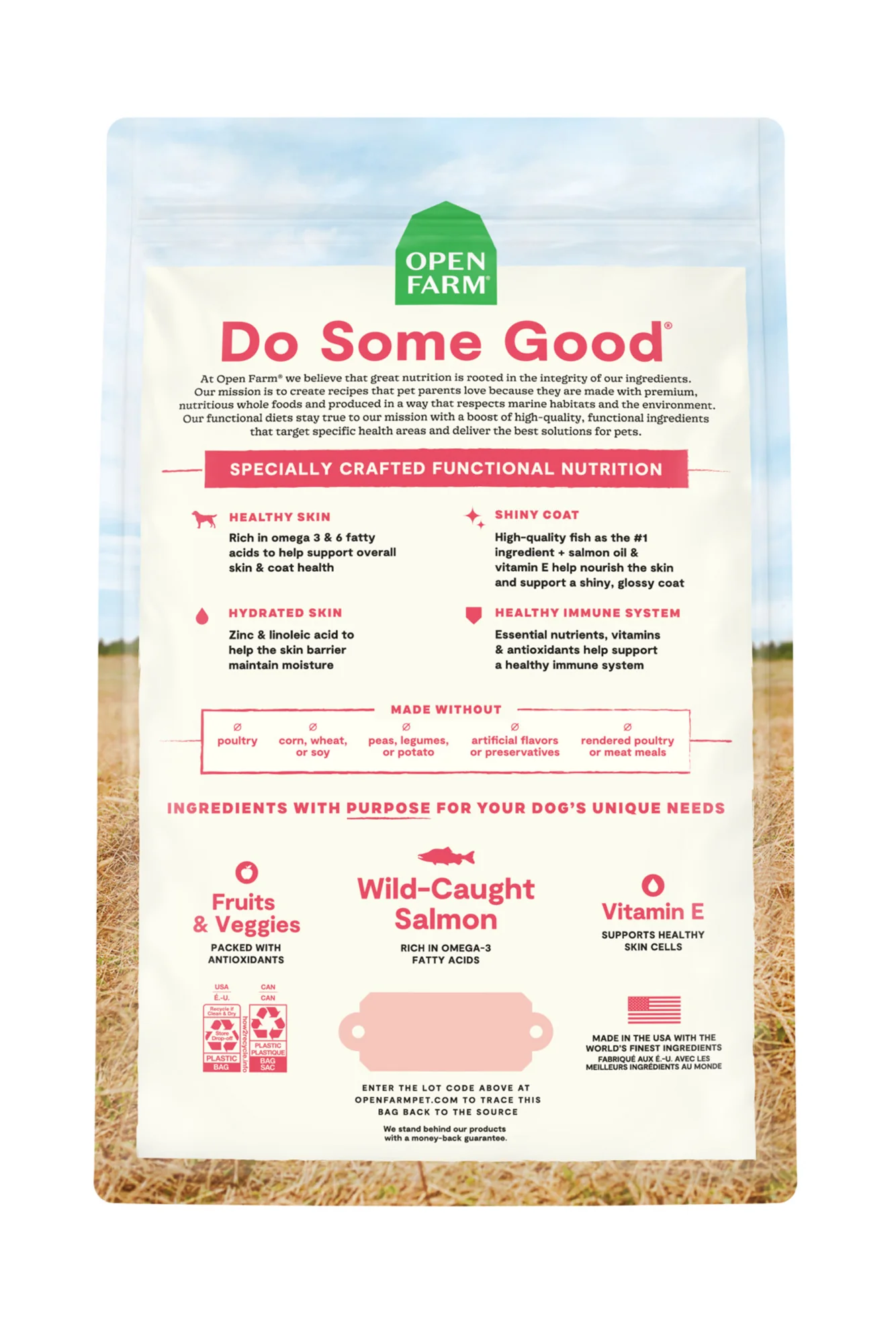 Open Farm Skin and Coat Salmon and Oatmeal Dry Dog Food - Image 2
