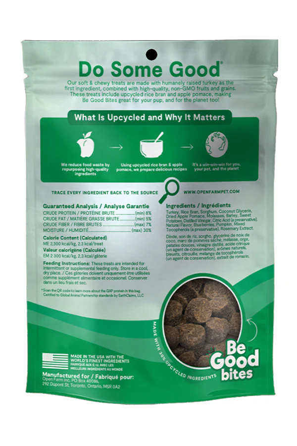 Open Farm Turkey Be Good Bites Soft and Chewy Dog Treats - Image 3