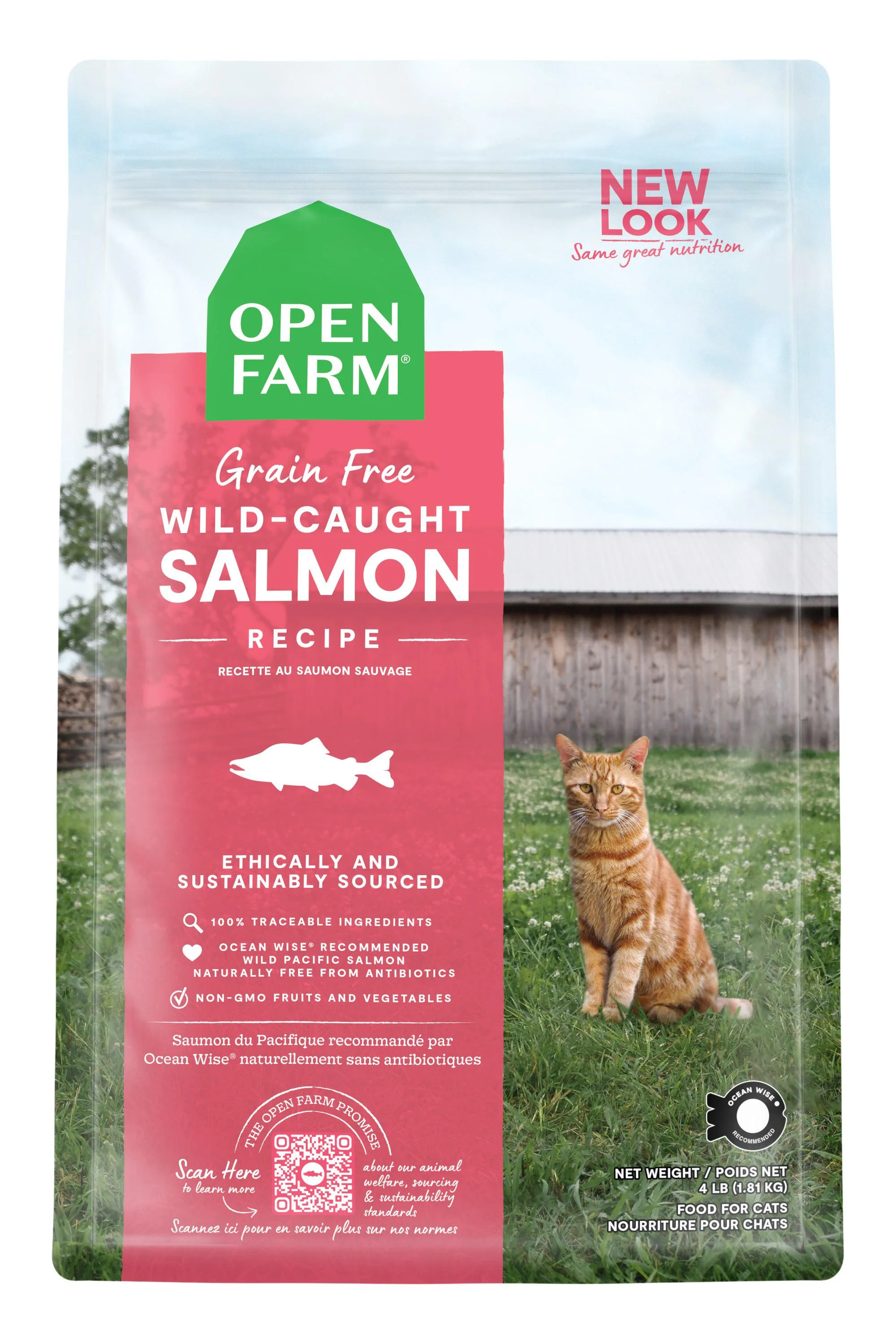 Open Farm Wild-Caught Salmon Dry Cat Food