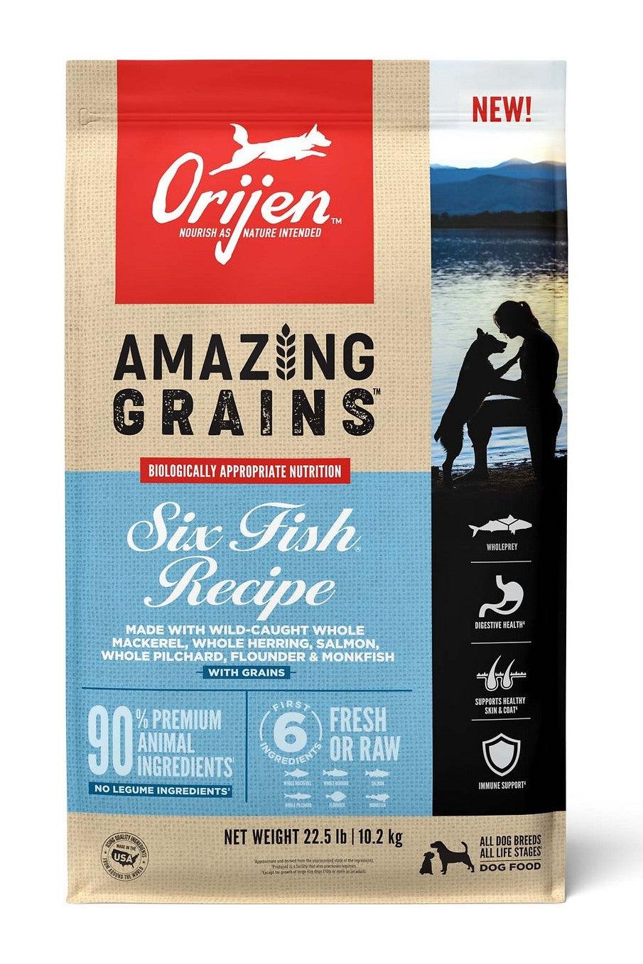 Orijen Amazing Grain Six Fish Dry Dog Food - Image 2