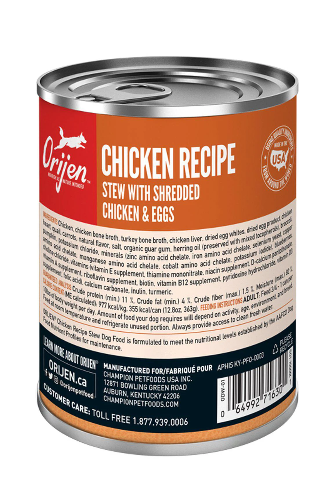 Orijen Chicken Stew Shredded Chicken and Eggs Wet Dog Food - Image 2