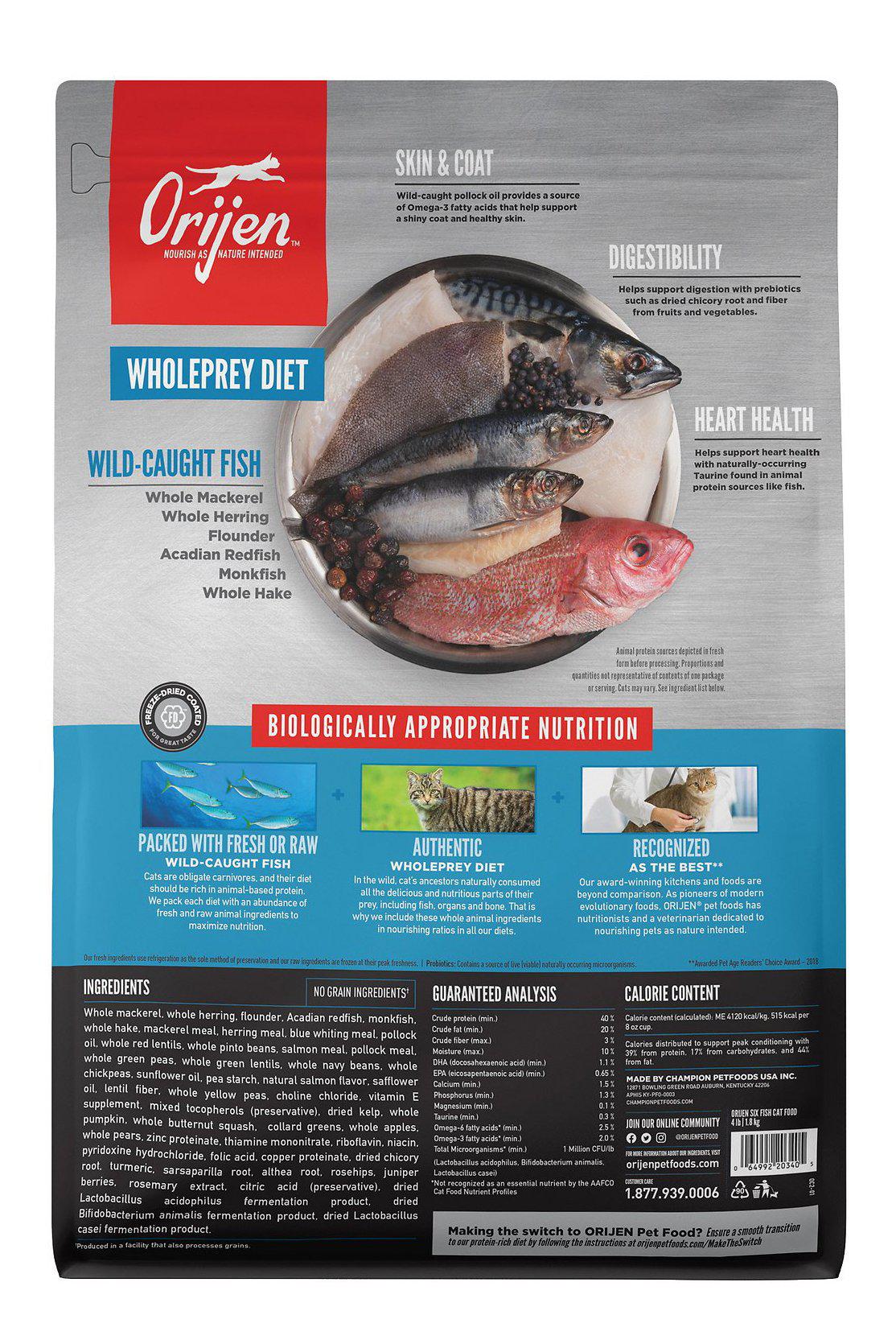 Orijen Six Fish Dry Cat Food - Image 5