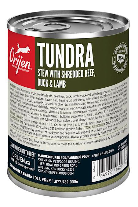 Orijen Tundra Stew Shredded Beef, Duck, and Lamb Wet Dog Food - Image 2