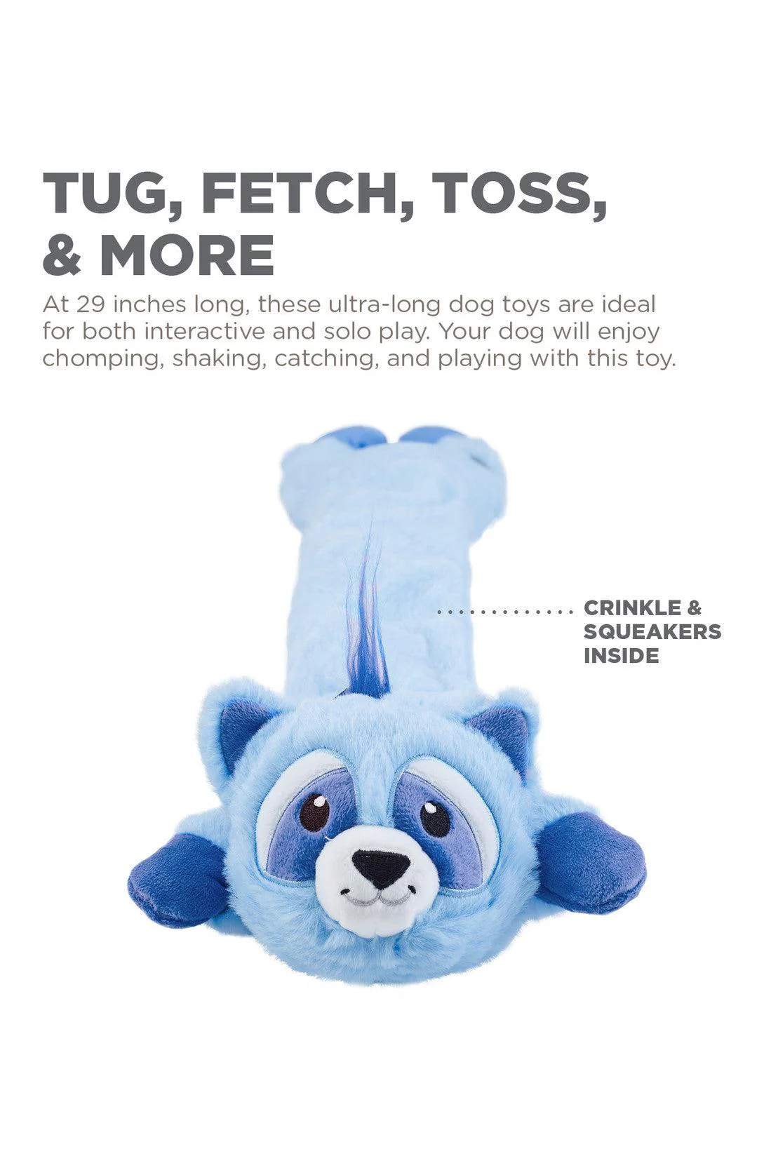 Outward Hound Longidudes Raccoon Dog Toy - Image 4