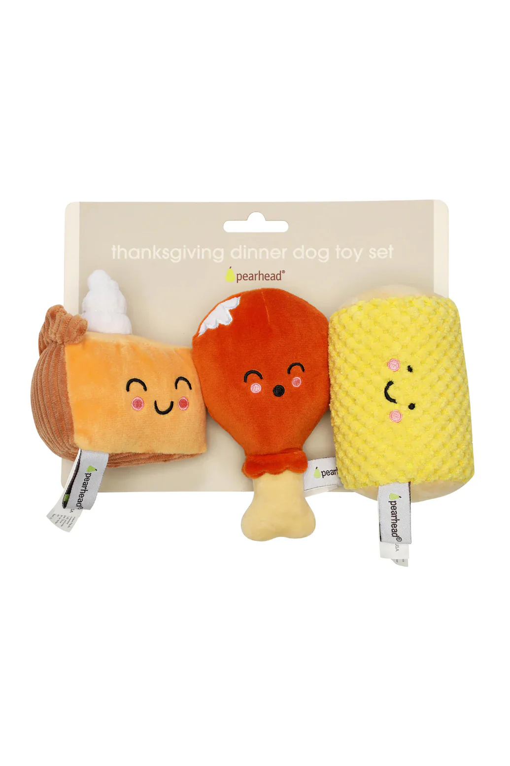 Pearhead Thanksgiving Dinner Dog Toy Set - Image 2