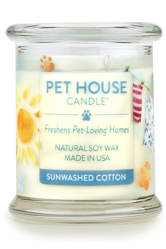 Pet House Sunwashed Cotton Soy and Essential Oil Candle