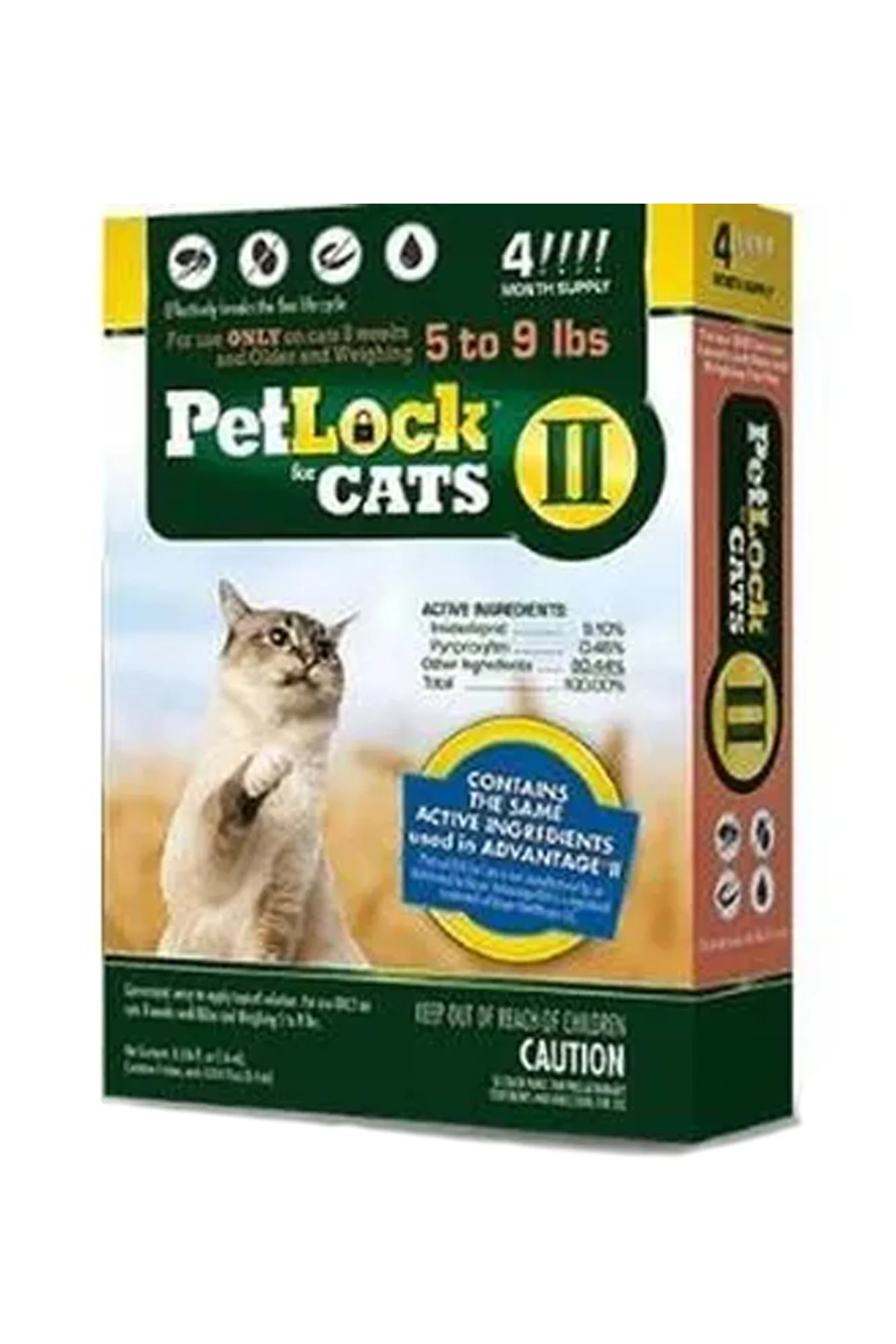 Pet Lock Duo Flea and Tick Topical for Cats 4 Pack - Image 2