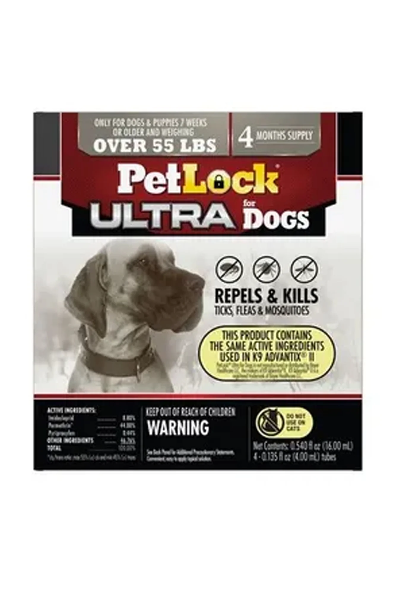 Pet Lock Ultra Flea and Tick Topical for Dogs 4 Pack - Image 4