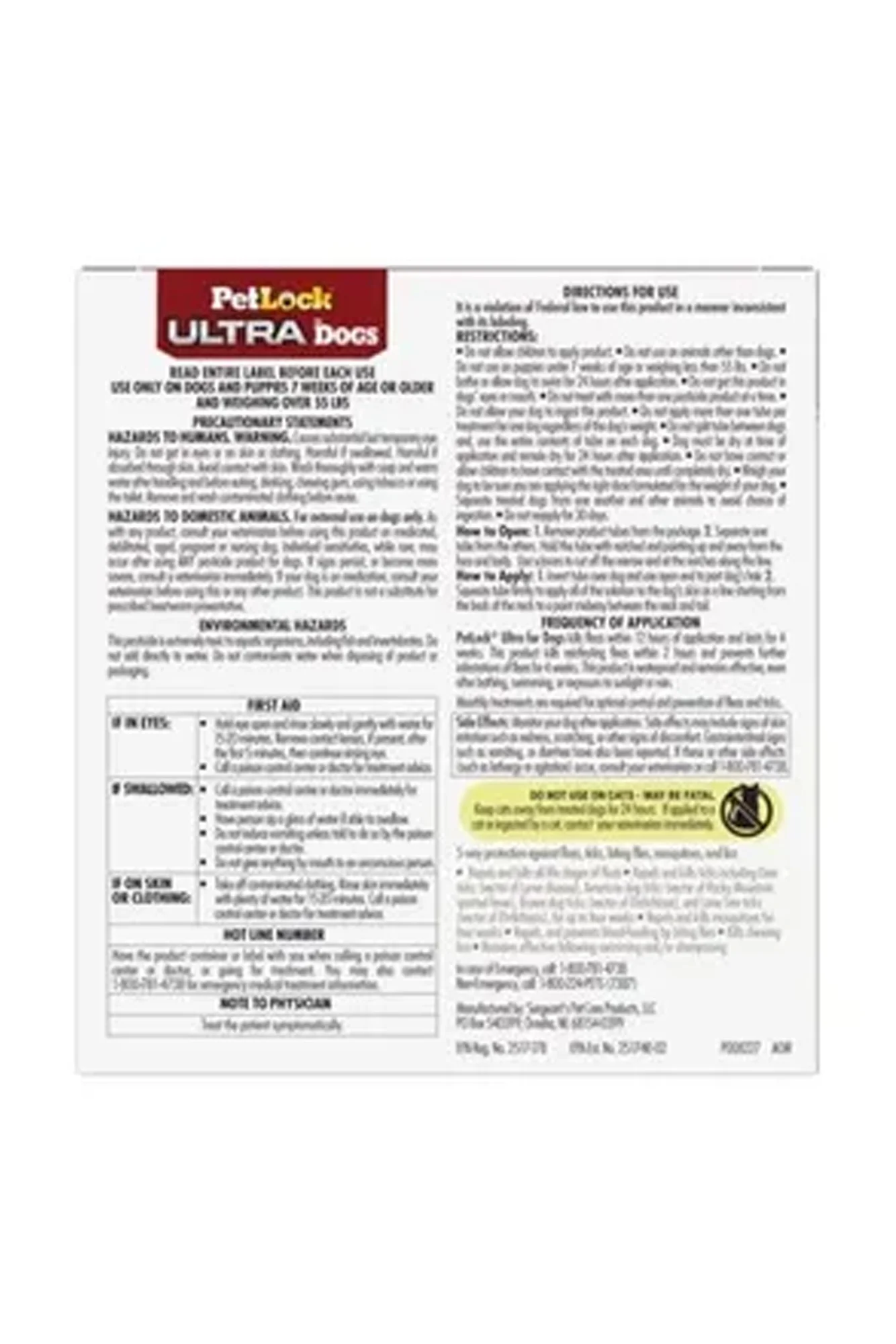 Pet Lock Ultra Flea and Tick Topical for Dogs 4 Pack - Image 5