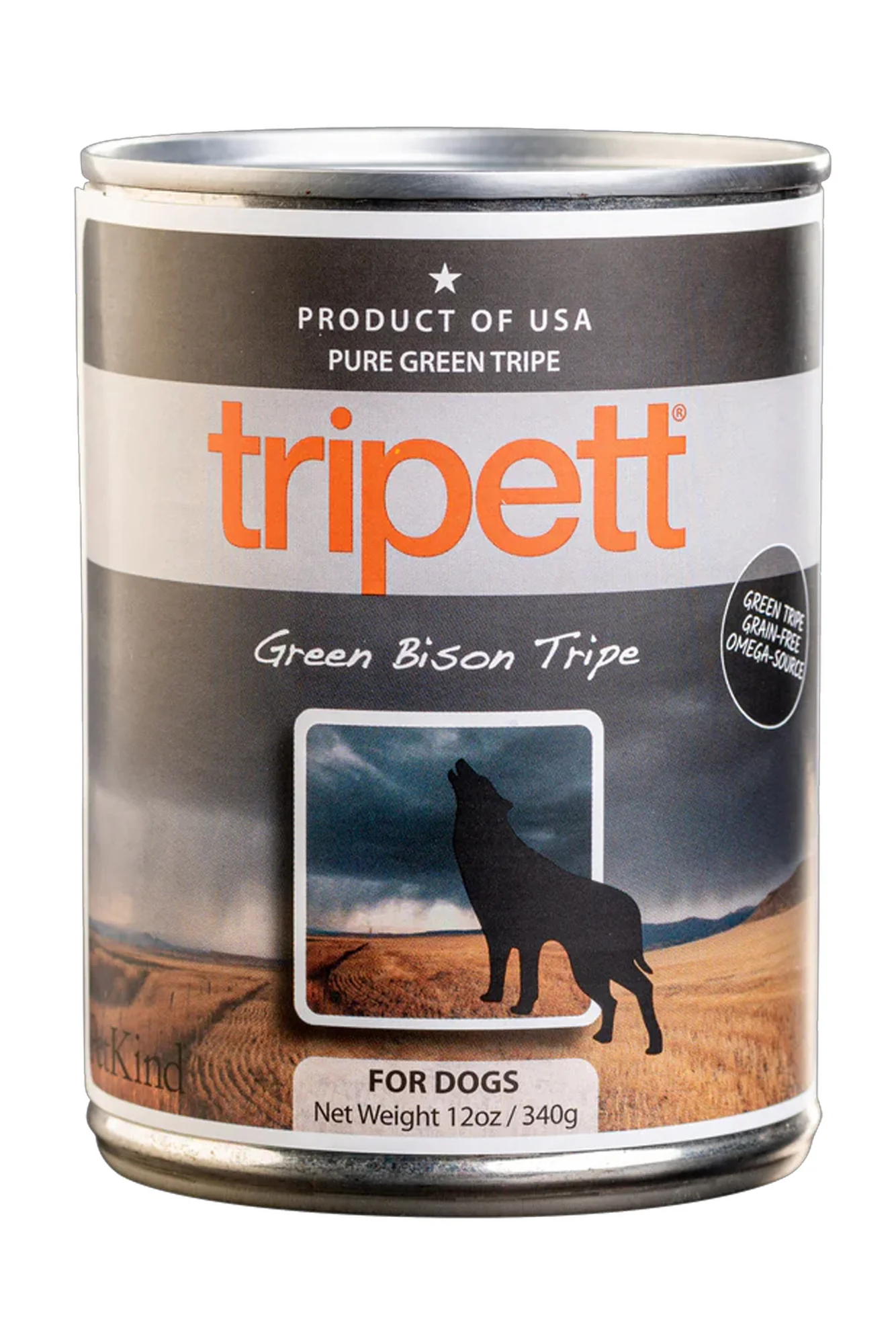 PetKind Tripett Green Bison Tripe Wet Dog Topper