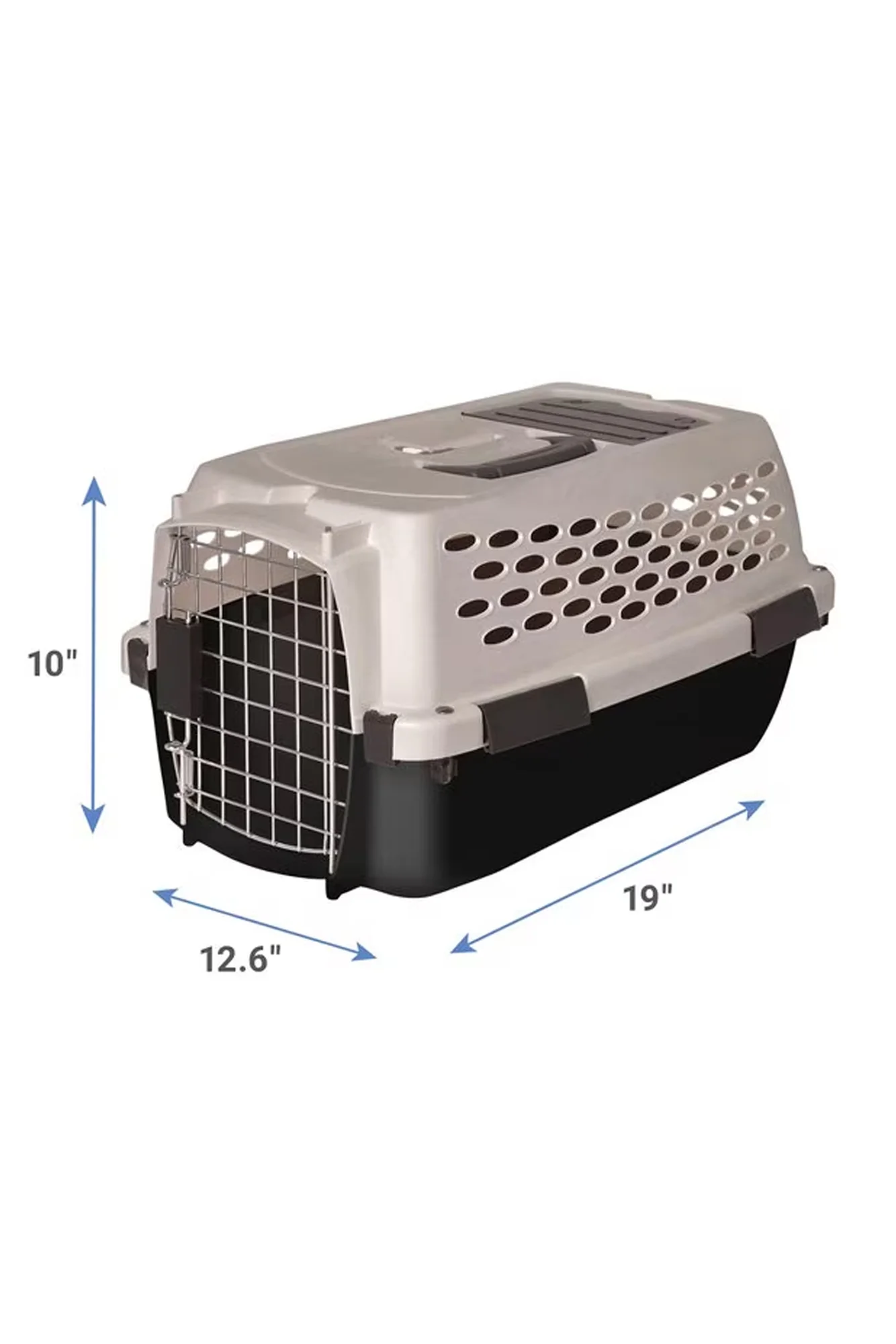 PetMate Vari Kennel 19" Taupe Plastic Dog Carrier - Image 3