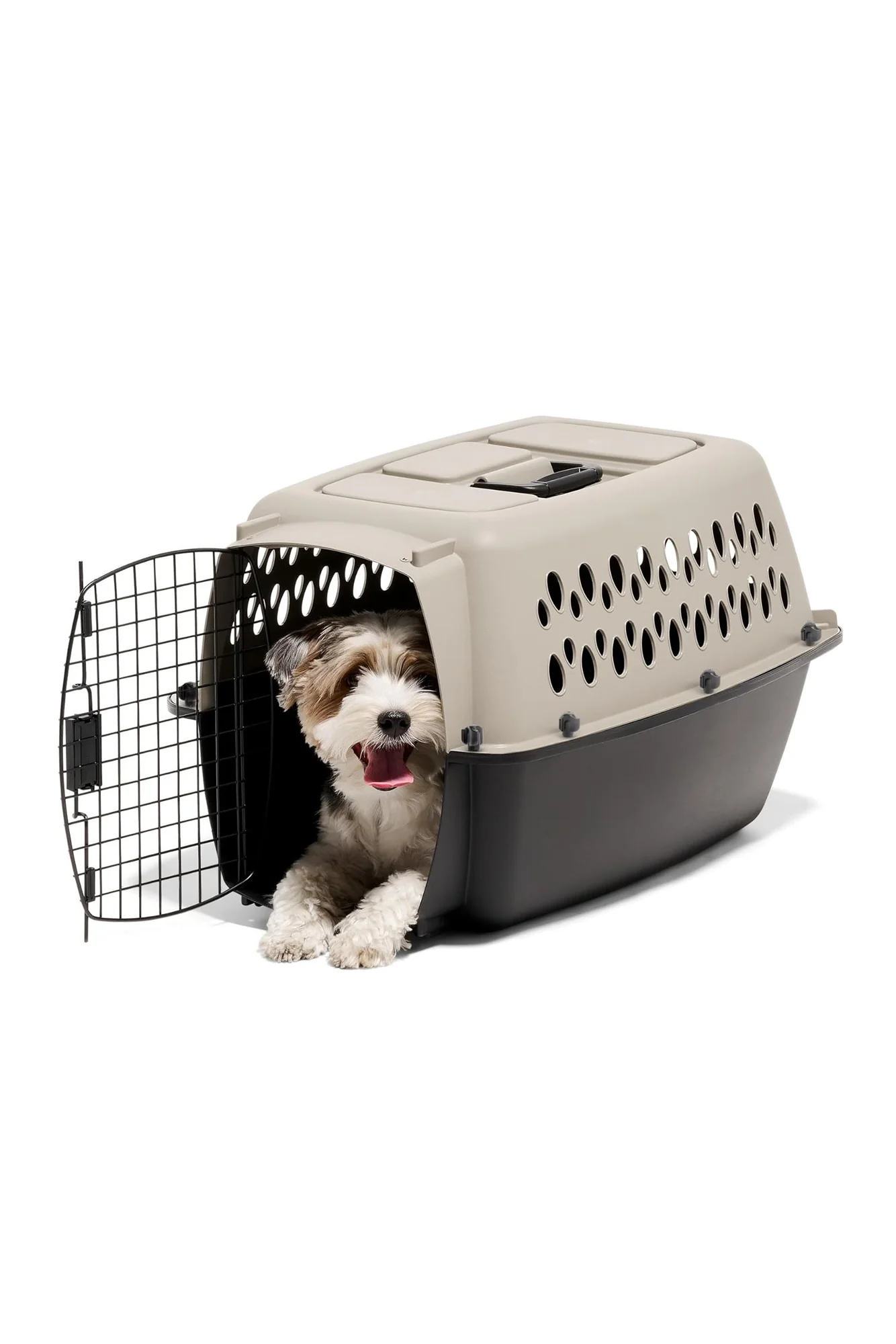 PetMate Vari Kennel 24" Taupe Plastic Dog Carrier - Image 2